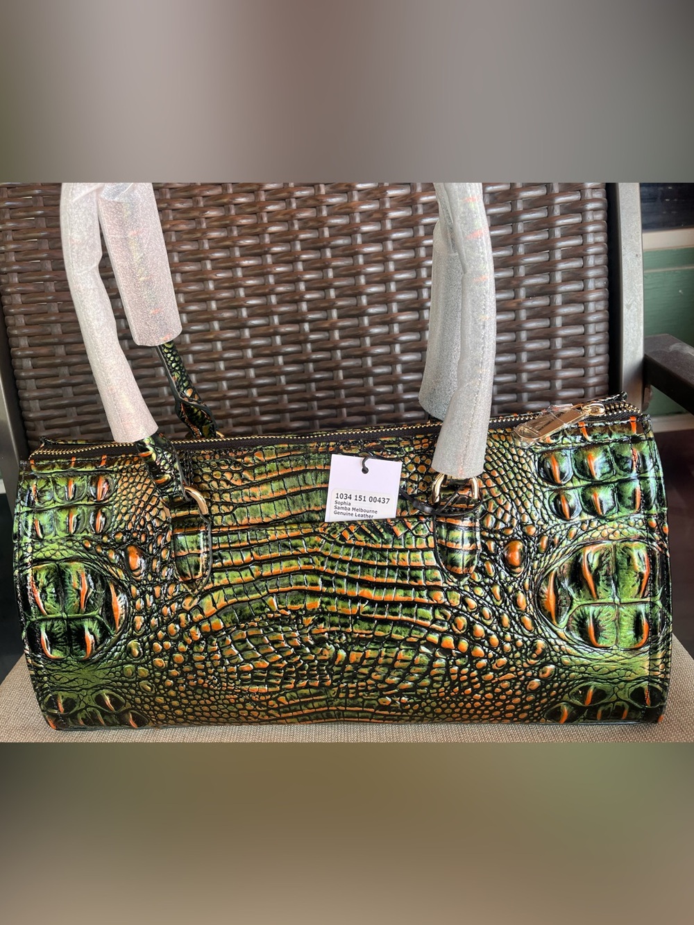 NWT BRAHMIN SOPHIA in SAMBA Melbourne Satchel - Picture 14 of 17
